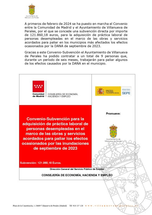 Convenio-Subvención DANA