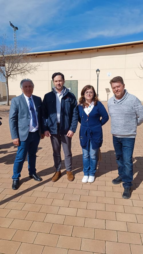 Visita de Pedro Corbalán a las obras de la Dana