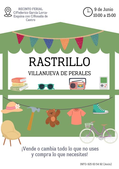 I Mercadillo de Segunda mano y Artesanía de Villanueva de Perales