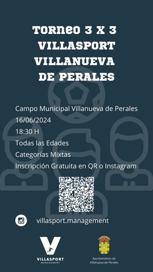 Apúntate al torneo de fútbol 3x3 de Villanueva de Perales