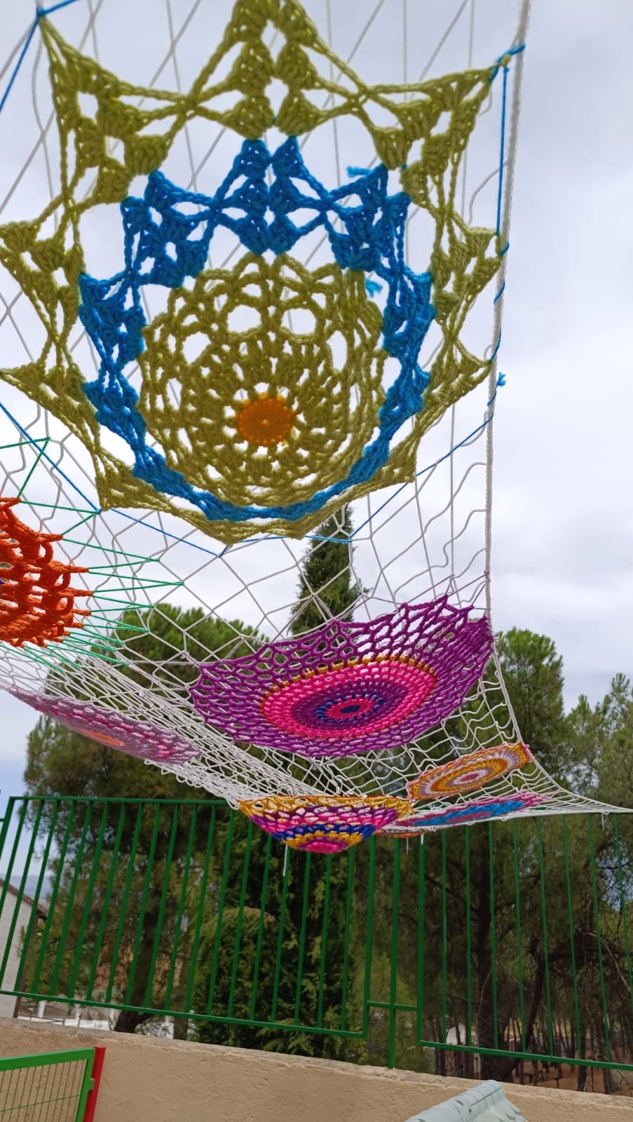 Mandala ganchillo Casa niños