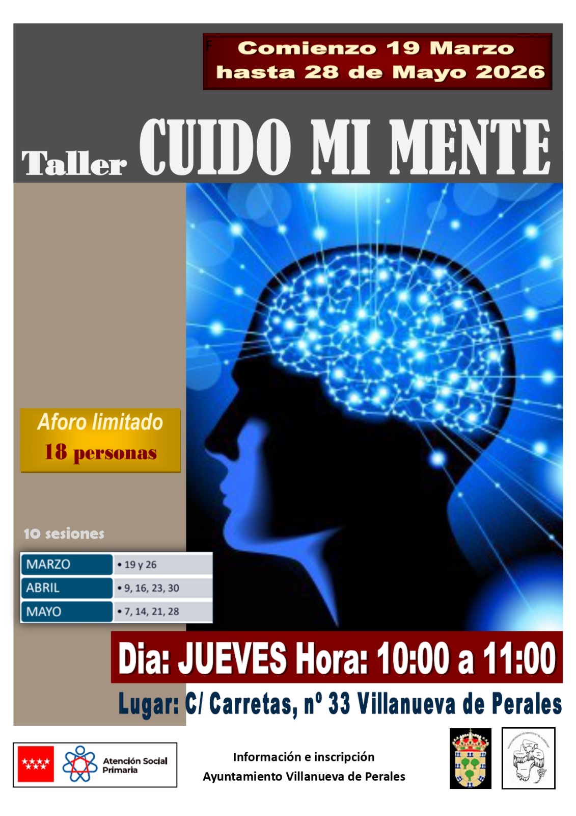 ‘Cuido mi mente’, nuevo taller gratuito para mejorar la salud mental
