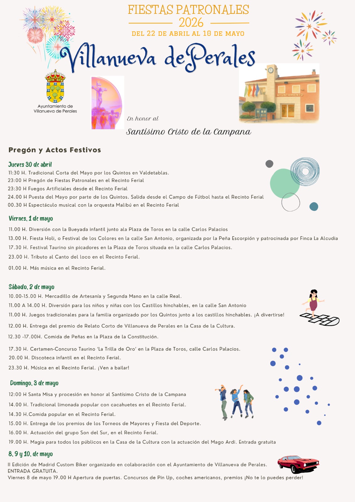 Villanueva de Perales celebra sus Fiestas Patronales